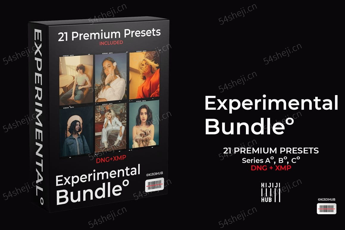 高端商业摄影人像调色LR预设包 KIJIJI HUB – Experimental Series Presets Bundle